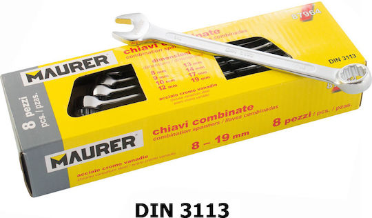 Maurer Set Germano-polygon cu Dimensiune de la 8mm până la 19mm 8buc