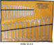 Maurer Set Deutsch Polygon mit Größe von 6mm bis 32mm 25Stück