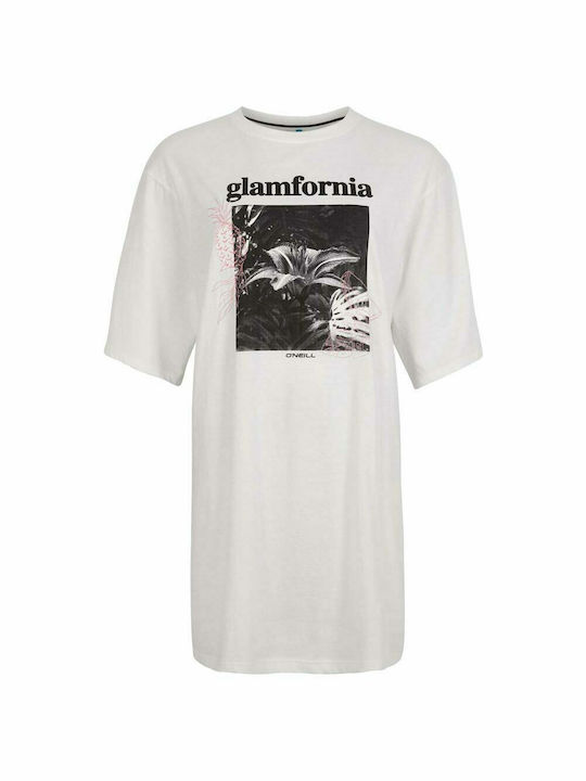 Bluza Damă Bumbac Mâneci Scurte Albă