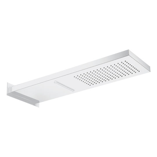 Almar Smart Shower Head Rectangular Showerhead 19.2x53.7cm White Matt