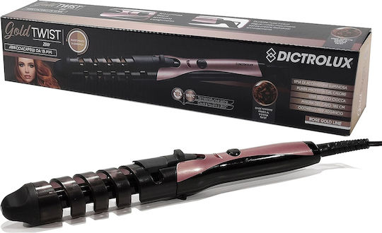 DictroLux Gold Twist Hair Curling Iron 25W 881601
