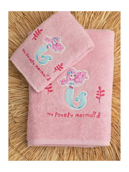 Palamaiki Set of baby towels 2pcs Jewel Pink Weight 380gr/m² 9-030081-014