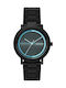 Skagen Herrenuhr 41mm Batterie mit Schwarz Metall-Armband