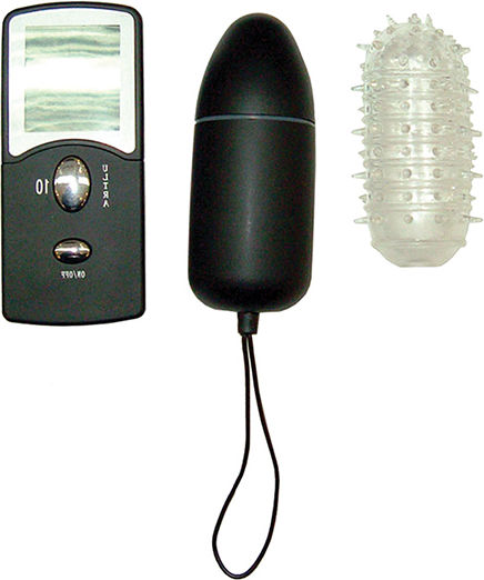 Seven Creations 10 Function Remote Control Bullet Δονητής Bullet με Απομακρυσμένο Έλεγχο Black