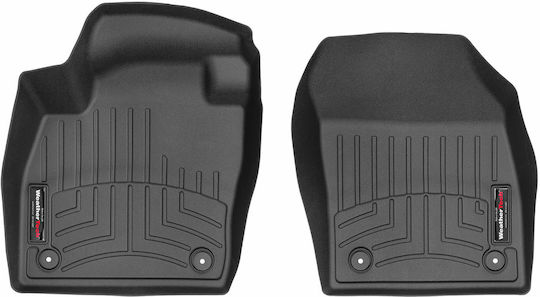 WeatherTech Предни Постелки 2бр от Маркуч за Volkswagen Т-Крос 2018 Черни