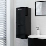 vidaXL Bathroom Cabinet L30xD30xH80cm Black