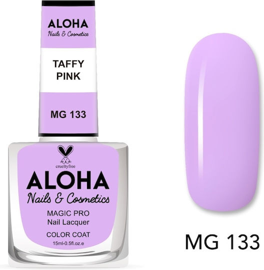 Aloha MG Glossy Βερνίκι Νυχιών Μακράς Διαρκείας Λιλά 133 15ml