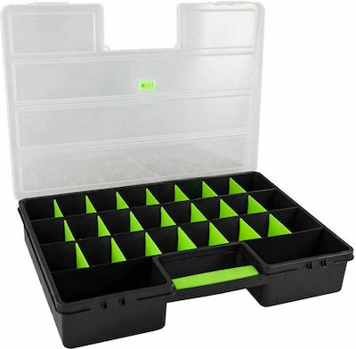 JBM Organizator pentru Compartimentul de Unelte 26 Locuri cu Compartimente Reglabile Neagră 54x28x8cm.