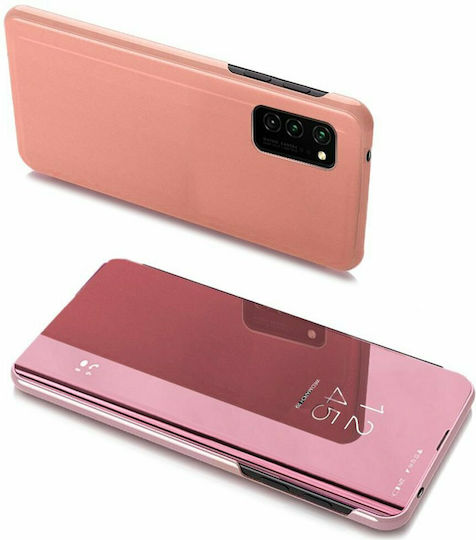 Hurtel Clear View Book Πλαστικό Ροζ (Galaxy A03s)
