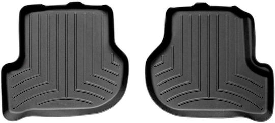 WeatherTech Πατάκια Πίσω 2τμχ για Volkswagen Golf 2008-2012 Μαύρα