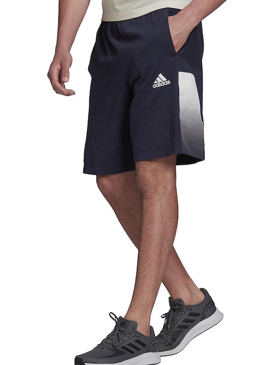 adidas Performance Αθλητική Ανδρική Βερμούδα Regular Fit Navy Μπλε