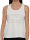 Russell Athletic Women's Cotton Blouse Sleeveless White
