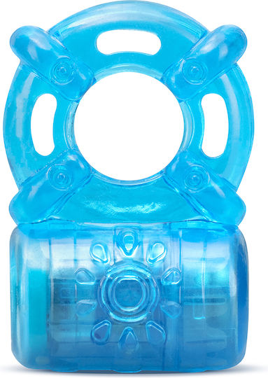 Blush Stay Hard 5 Function Cock Ring Blue