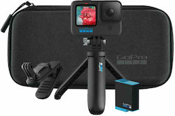 GoPro Hero10 Black Bundle Action 5K Camera Waterpoof Wi-Fi Connected with Display 2.27" Accessories Bundle Black