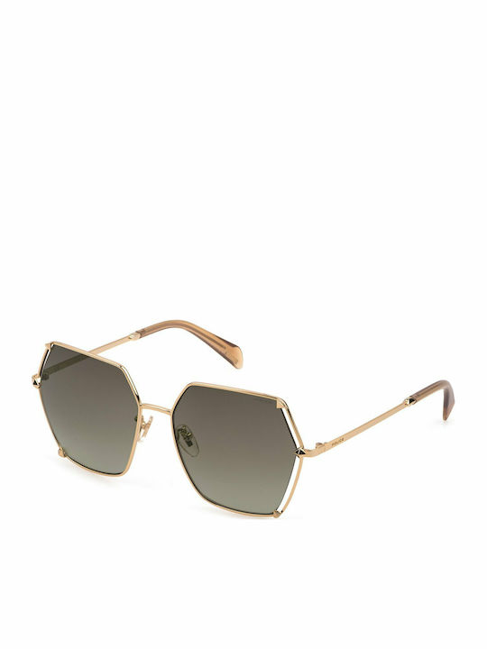 Police Women's Sunglasses with Gold Metal Frame...