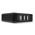 Lindy Βάση Φόρτισης με 3 Θύρες USB-A και Θύρα USB-C 72W Power Delivery σε Μαύρο χρώμα (73329)