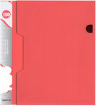 Typotrust Ντοσιέ Σουπλ με 100 Διαφάνειες για Χαρτί A4 Κόκκινο