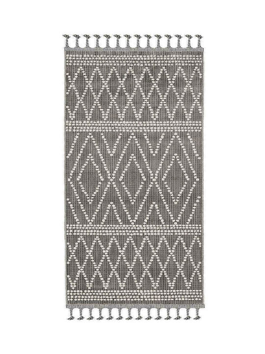 Newplan Zenith 75544G Rug Rectangular Summer with Fringes Gray