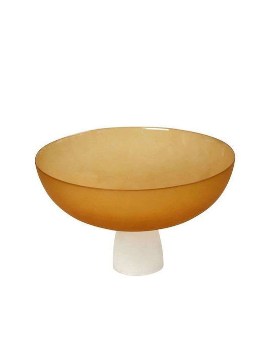 Espiel Caprice Decorative Bowl Pedestal Orange ...