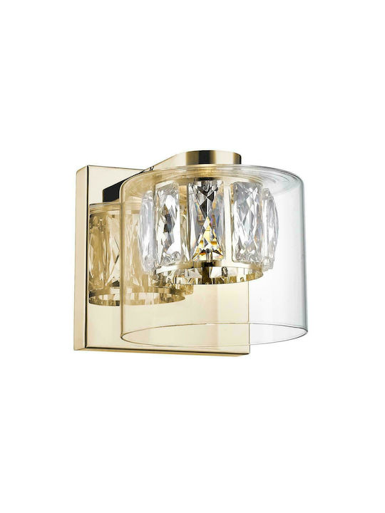 Zuma Line Gem Modern Leuchte Wand mit Integrierter LED und Warmweißes Licht Gold 12cm