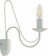 ArkoLight Classic Lamp Wall with Socket E14 White 25x25x31cm