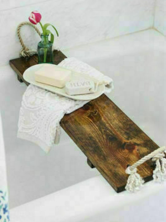 Molfs S-B5D Bathroom Shelf Wooden with 1 Shelf 60x20x0.7cm