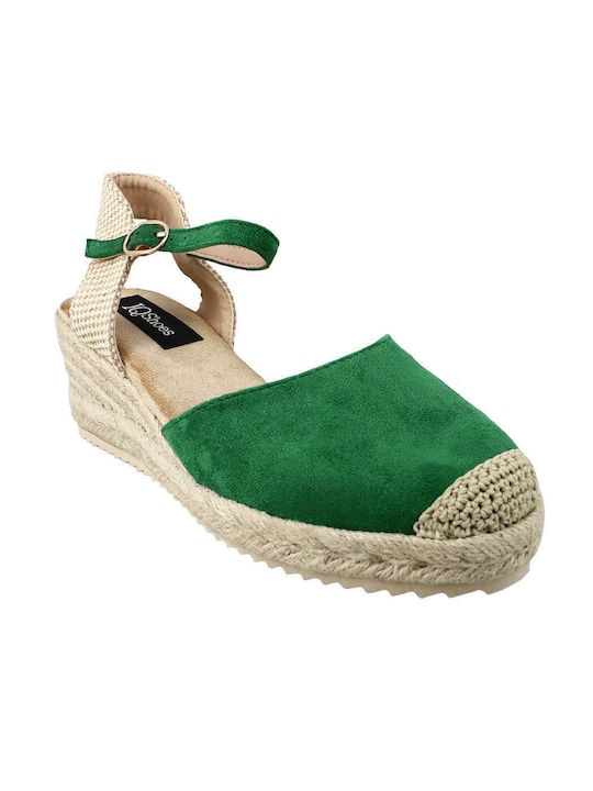 IQ Shoes Καλοκαιρινές Γυναικείες Πλατφόρμες Πράσινες