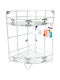 General Trade Wall Mounted Bathroom Shelf Metallic with 2 Shelves 21x21x33cm White