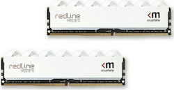 Mushkin Redline White 64GB DDR4 RAM με 2 Modules (2x32GB) και Ταχύτητα 3600 για Desktop