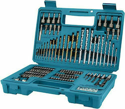 Makita Set of 102 Drills with Cylindrical Shank for Wood και Drywall