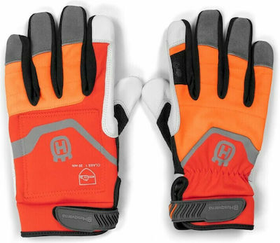 Husqvarna Arbeitshandschuhe Orange Leder