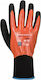 Portwest Waterproof Safety Glofe Nitrile Orange