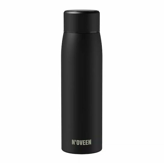 N'Oveen Bottle Thermos Stainless Steel BPA Free 380ml Black
