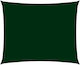 vidaXL Rectangular Shade Sail Green With Hoop &...