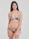 Tiki Set Bikini Τριγωνάκι Floral Μαύρο