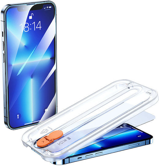 Joyroom Mounting Kit Gehärtetes Glas 2Stück (iPhone 13 Pro Max) JR-PF937