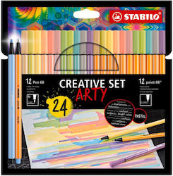 Stabilo Creativity Set Arty Markere de Proiectare Multicolor 24buc