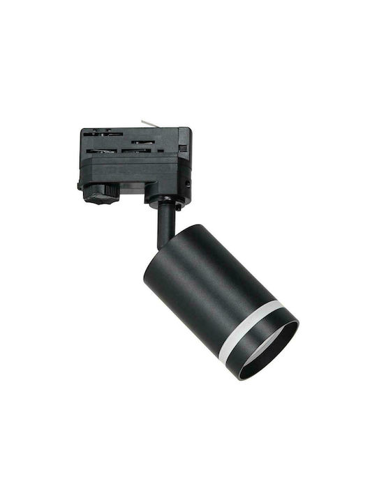 Eko Light Pipe Μονό Σποτ με Ντουί GU10 σε Μαύρο...