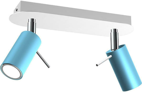 Eko Light Preston Double Spot with Socket GU10 in Blue Color