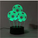 Decorative Lamp 3D Illusion Black
