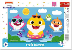 Kids Puzzle Happy Sharks for 3++ Years 15pcs Trefl