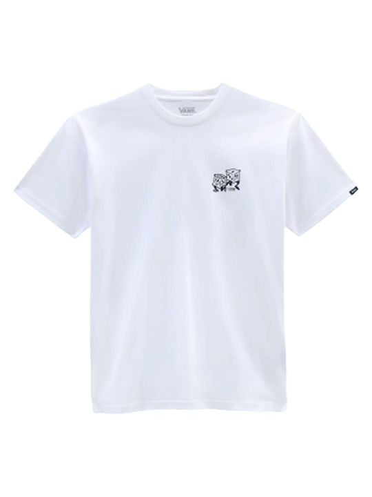 Vans Roll Em Ανδρικό T-shirt Λευκό με 
