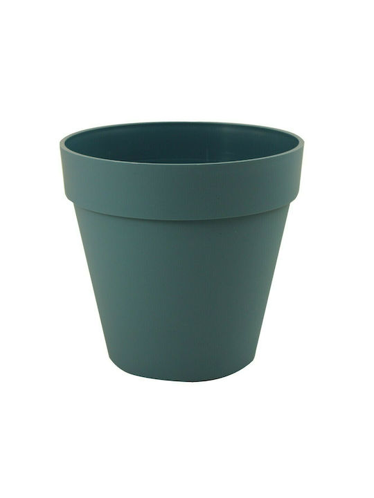 Round pot "DECO" teal No 1