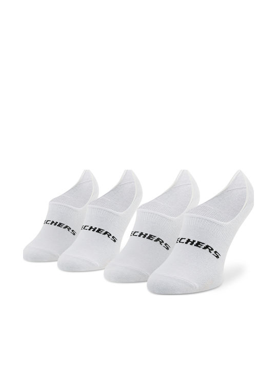 Skechers Solid Color Socks White 2Pack