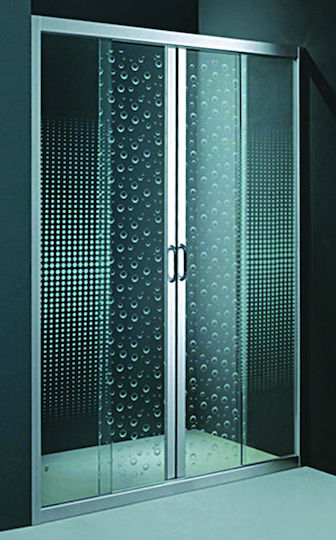 Gloria 90-6532 Divider de verandă Duș cu Glisare Ușă 119-122x185cm