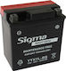 Sigma Μπαταρία Μοτοσυκλέτας YTX7L-BS με Χωρητικότητα 6Ah
