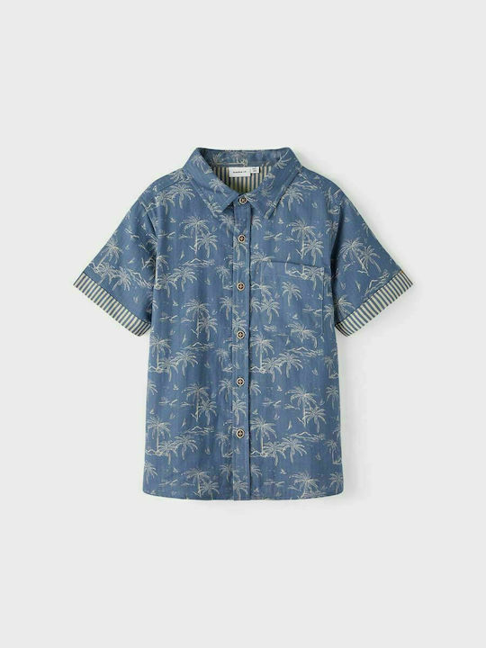 Name It Kids Floral Shirt Blue