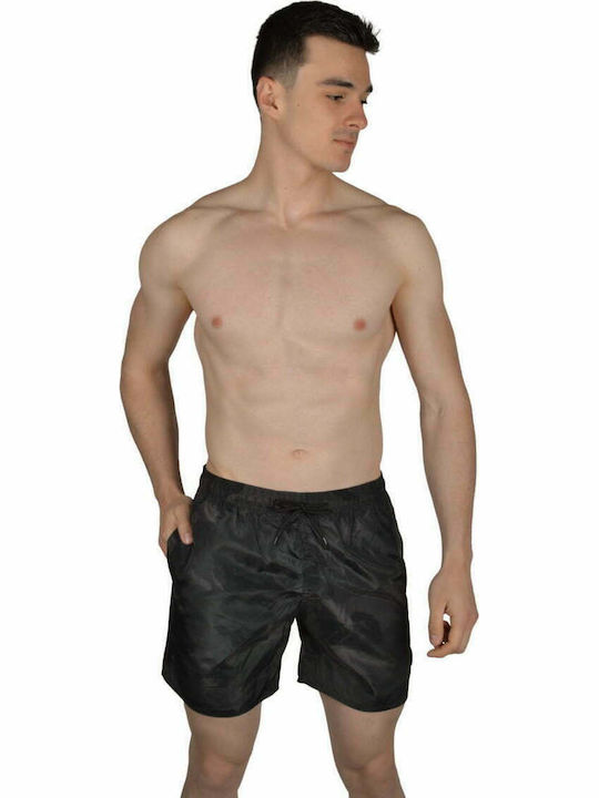 Herren Badebekleidung Bermuda Schwarz Tarnfarben