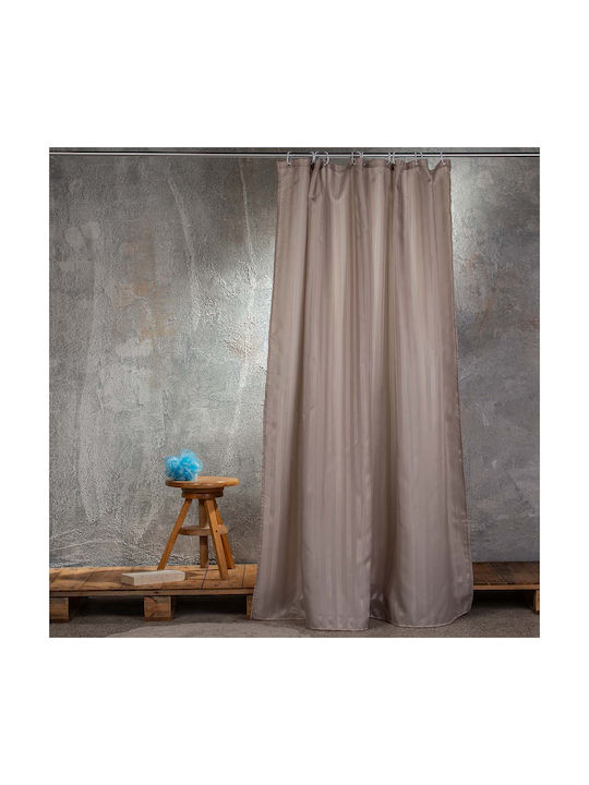 Melinen Jacquard Fabric Shower Curtain 180x200c...