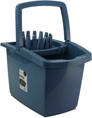 Viosarp Mop Bucket with Squeezer Plastic Capacity 15lt Blue